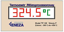 Microcomputer panel thermometers